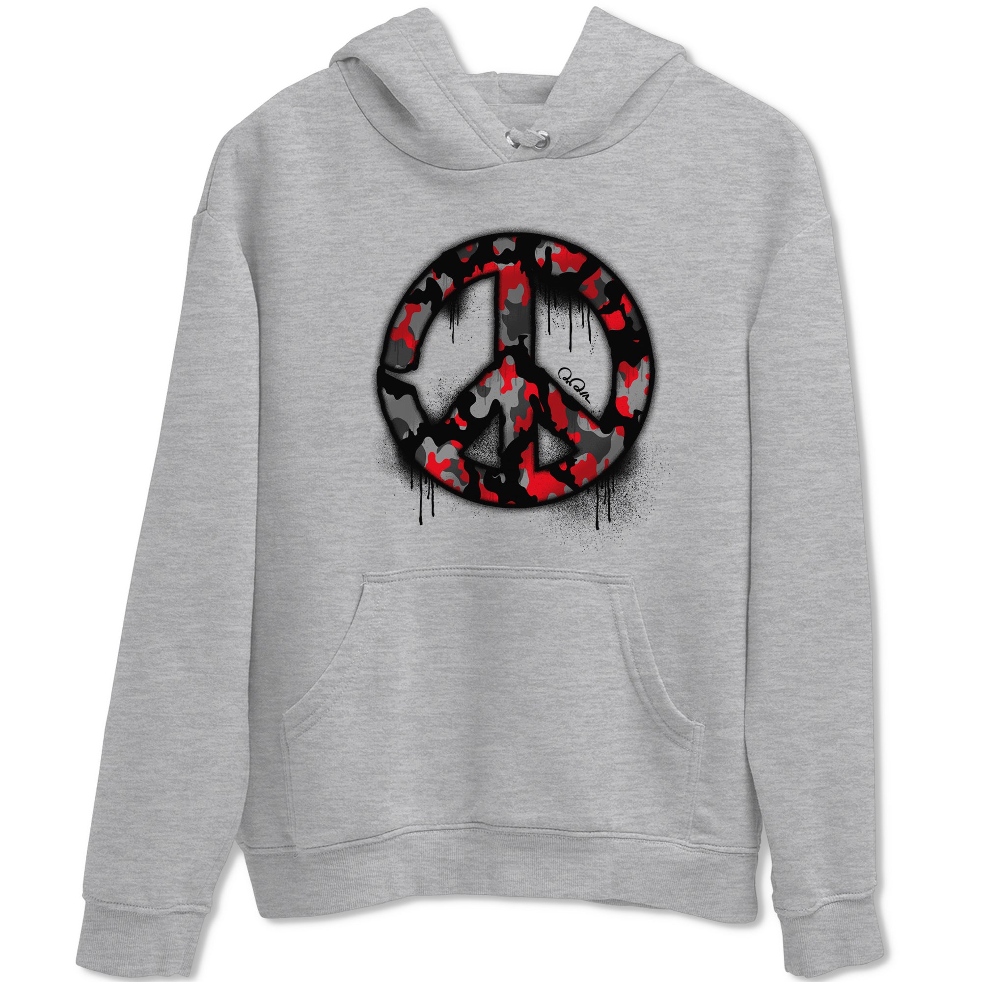 4s Bred Reimagined shirt to match jordans Peace Sign sneaker tees Air Jordan 4 Bred Reimagined SNRT Sneaker Release Tees Unisex Heather Grey 2 T-Shirt