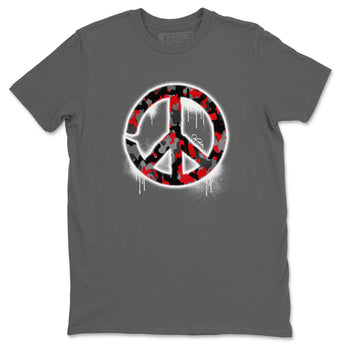 4s Bred Reimagined shirt to match jordans Peace Sign sneaker tees Air Jordan 4 Bred Reimagined SNRT Sneaker Release Tees Unisex Cool Grey 2 T-Shirt