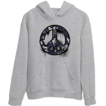 Air Jordan 5 Georgetown shirt to match jordans Peace Sign sneaker tees AJ5 Georgetown SNRT Sneaker Release Tees Unisex Heather Grey 2 T-Shirt
