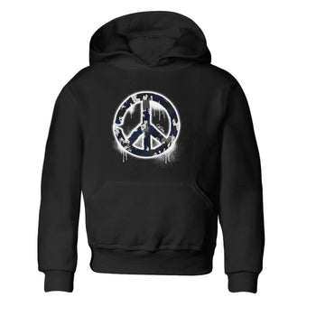 Air Jordan 5 Georgetown shirt to match jordans Peace Sign sneaker tees AJ5 Georgetown SNRT Sneaker Release Tees Baby Toddler Black 2 T-Shirt