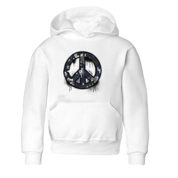 Air Jordan 5 Georgetown shirt to match jordans Peace Sign sneaker tees AJ5 Georgetown SNRT Sneaker Release Tees Baby Toddler White 2 T-Shirt