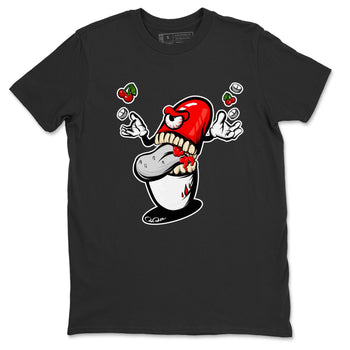 Air Jordan 12 Cherry Sneaker Match Tees Pill Monster Sneaker Tees AJ12 Cherry Sneaker Release Tees Unisex Shirts Black 2