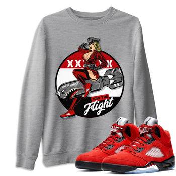 Jordan 5 Raging Bull Sneaker Match Tees Pin Up Girl Sneaker Tees Jordan 5 Raging Bull Sneaker Release Tees Unisex Shirts
