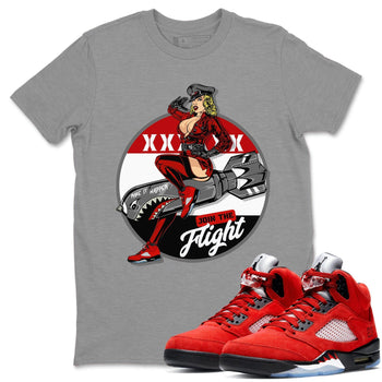 Jordan 5 Raging Bull Sneaker Match Tees Pin Up Girl Sneaker Tees Jordan 5 Raging Bull Sneaker Release Tees Unisex Shirts