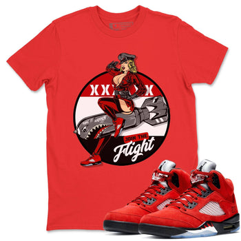Jordan 5 Raging Bull Sneaker Match Tees Pin Up Girl Sneaker Tees Jordan 5 Raging Bull Sneaker Release Tees Unisex Shirts