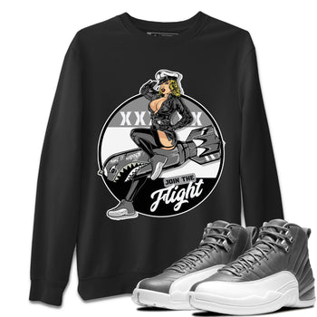 Jordan 12 Stealth Sneaker Match Tees Pin Up Girl Sneaker Tees Jordan 12 Stealth Sneaker Release Tees Unisex Shirts