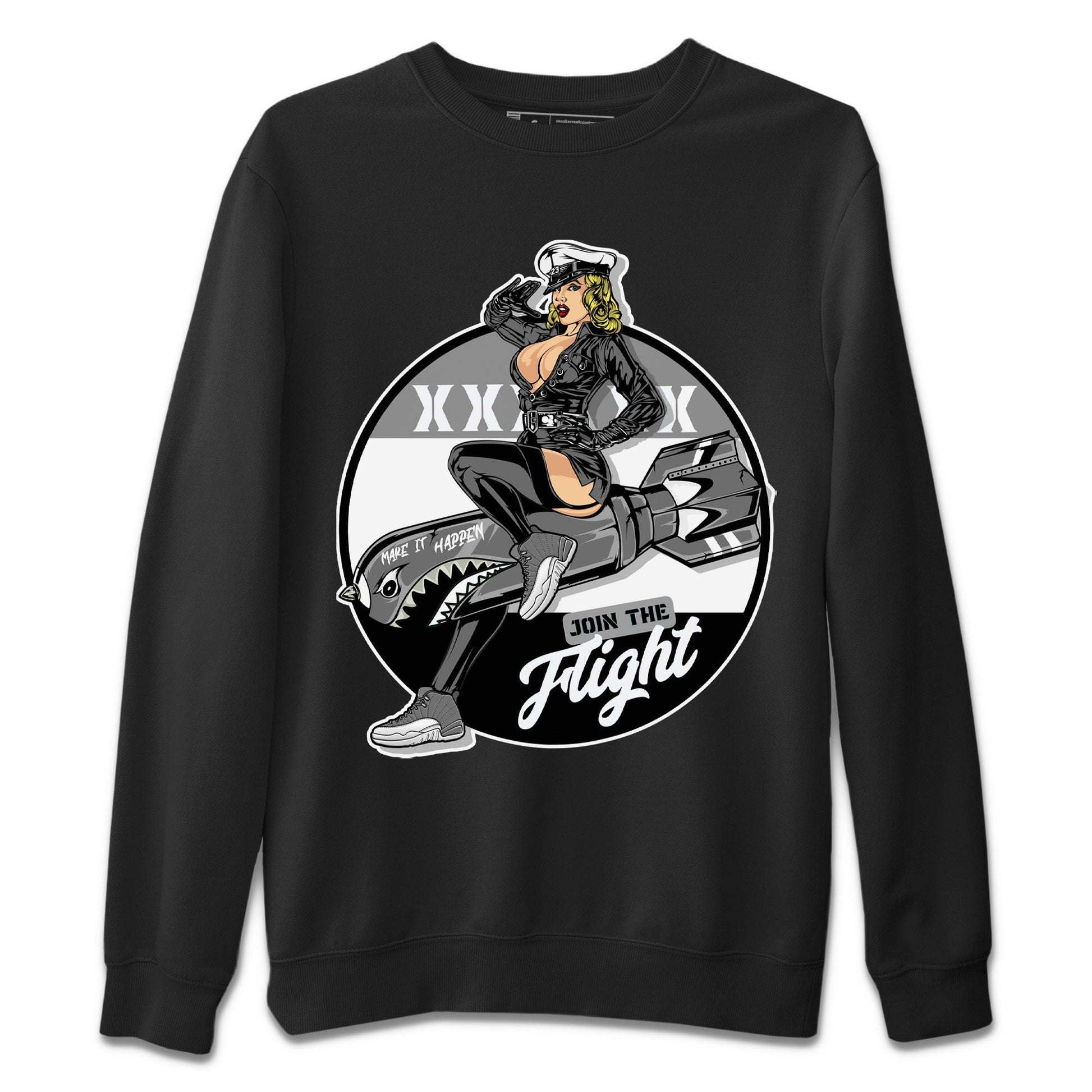 Jordan 12 Stealth Sneaker Match Tees Pin Up Girl Sneaker Tees Jordan 12 Stealth Sneaker Release Tees Unisex Shirts