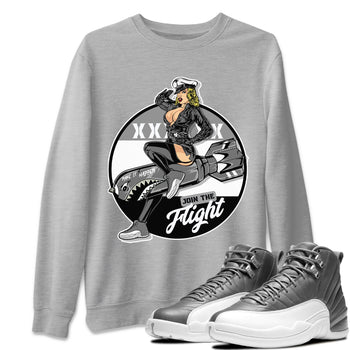 Jordan 12 Stealth Sneaker Match Tees Pin Up Girl Sneaker Tees Jordan 12 Stealth Sneaker Release Tees Unisex Shirts