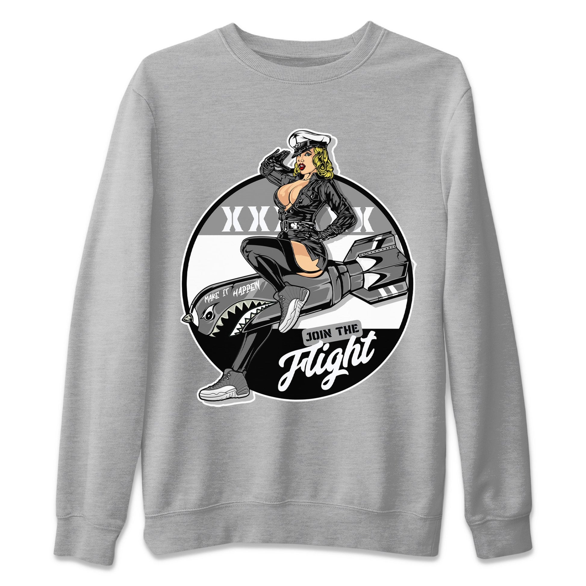Jordan 12 Stealth Sneaker Match Tees Pin Up Girl Sneaker Tees Jordan 12 Stealth Sneaker Release Tees Unisex Shirts