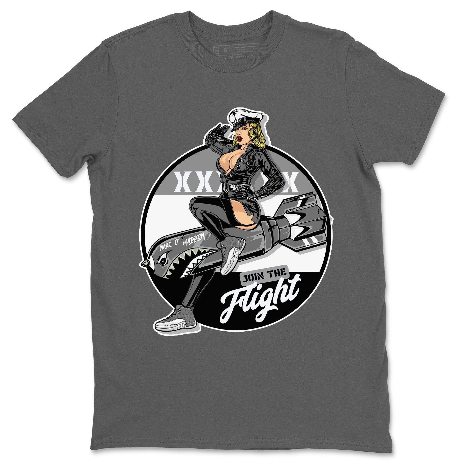 Jordan 12 Stealth Sneaker Match Tees Pin Up Girl Sneaker Tees Jordan 12 Stealth Sneaker Release Tees Unisex Shirts