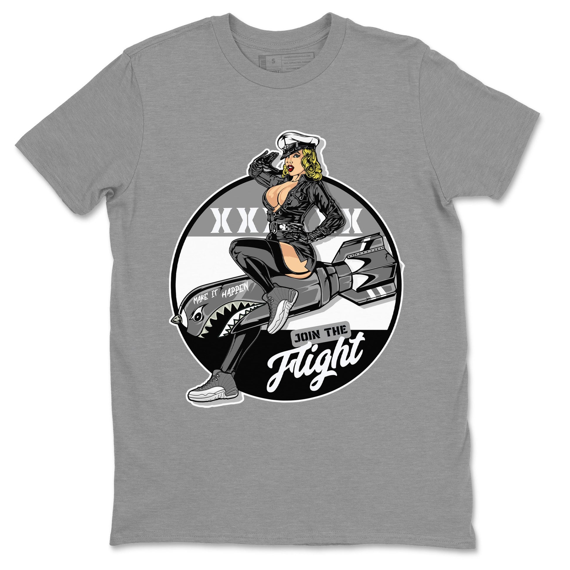 Jordan 12 Stealth Sneaker Match Tees Pin Up Girl Sneaker Tees Jordan 12 Stealth Sneaker Release Tees Unisex Shirts