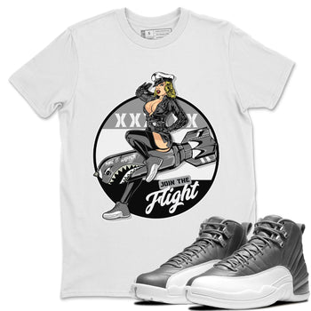Jordan 12 Stealth Sneaker Match Tees Pin Up Girl Sneaker Tees Jordan 12 Stealth Sneaker Release Tees Unisex Shirts