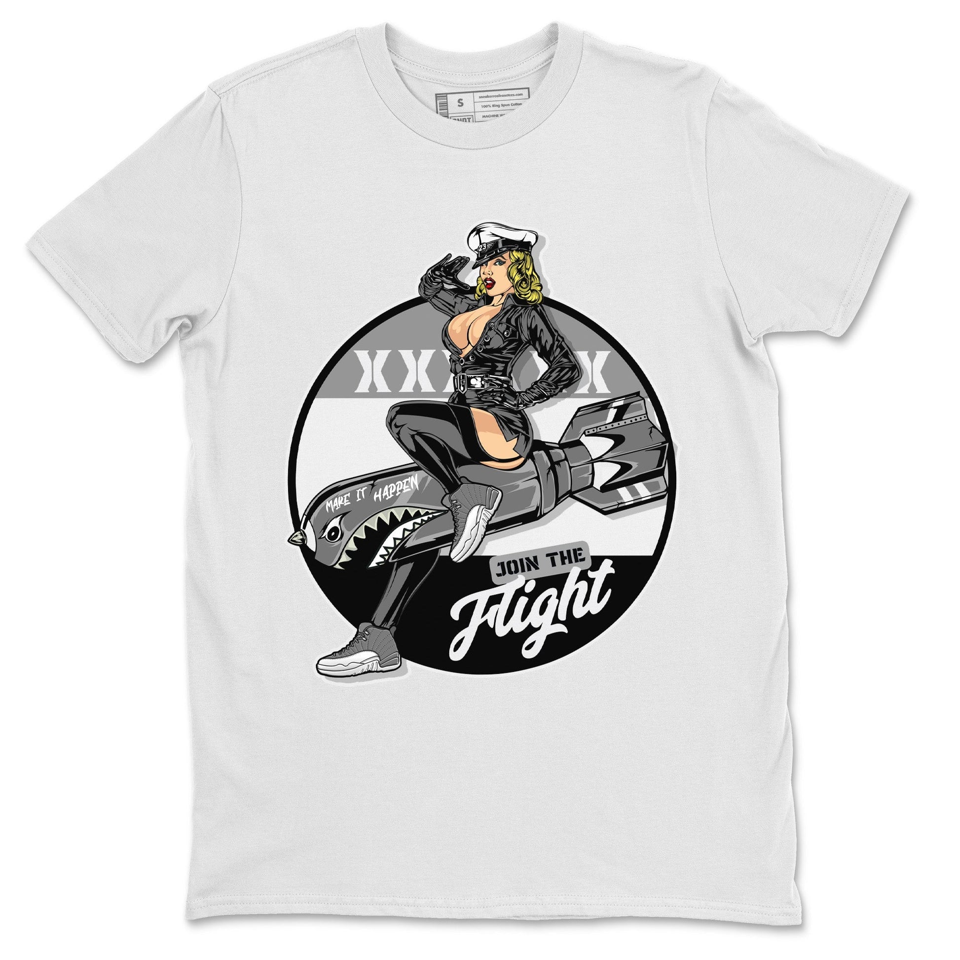 Jordan 12 Stealth Sneaker Match Tees Pin Up Girl Sneaker Tees Jordan 12 Stealth Sneaker Release Tees Unisex Shirts