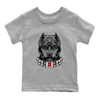 Air Jordan 13 Black Flint Sneaker Match Tees Pitbull Sneaker Tees Air Jordan 13 Black Flint Sneaker Release Tees Kids Shirts Heather Grey 2