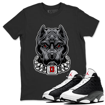 Air Jordan 13 Black Flint Sneaker Match Tees Pitbull Sneaker Tees Air Jordan 13 Black Flint Sneaker Release Tees Unisex Shirts Black 1