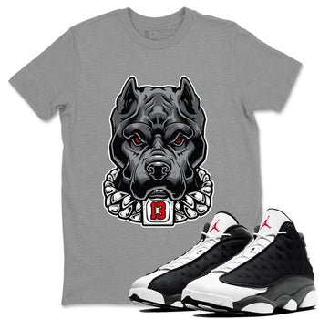 Air Jordan 13 Black Flint Pitbull Crew Neck Sneaker Tees Air Jordan 13 Black Flint Sneaker T-Shirts Size Chart