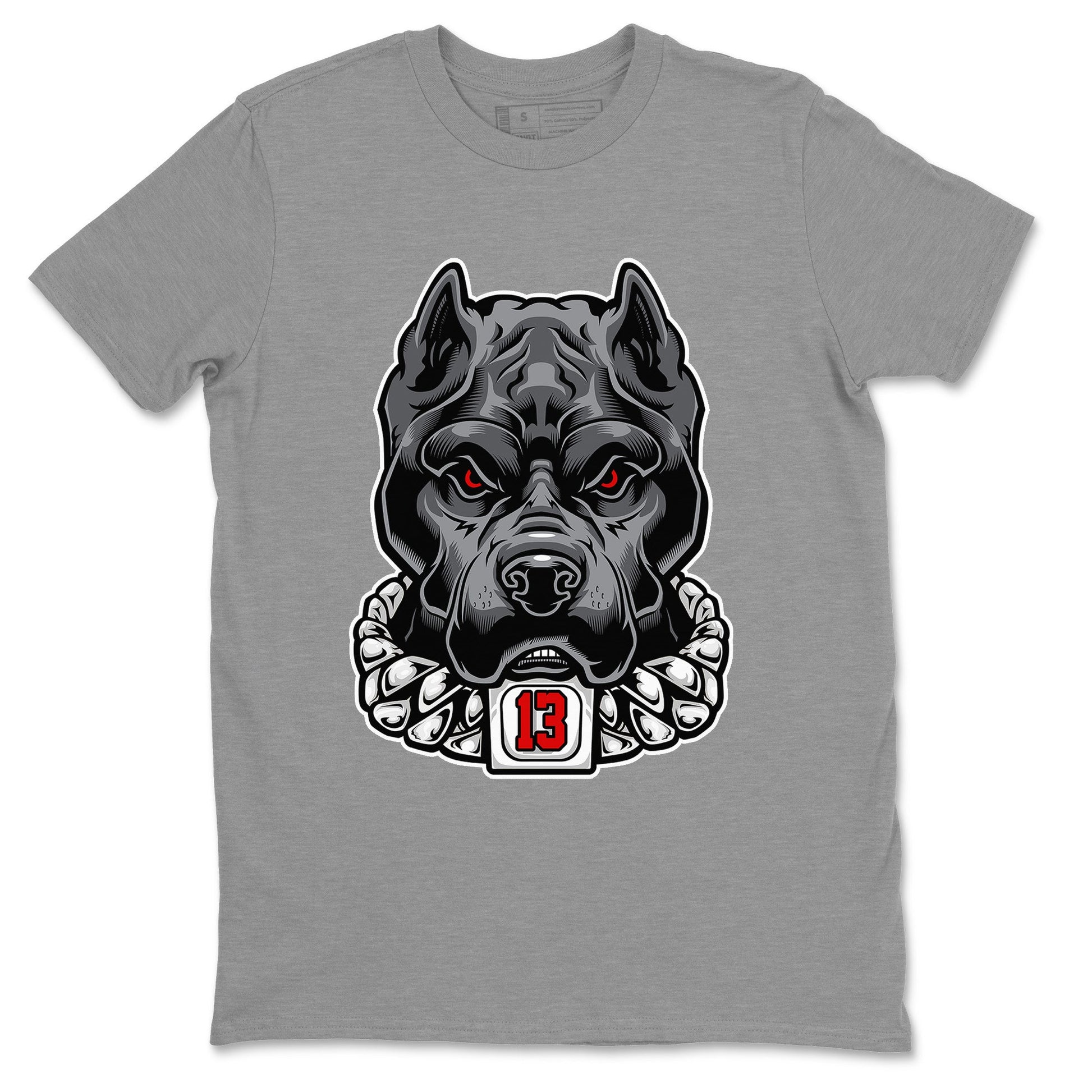 Air Jordan 13 Black Flint Sneaker Match Tees Pitbull Sneaker Tees Air Jordan 13 Black Flint Sneaker Release Tees Unisex Shirts Heather Grey 2