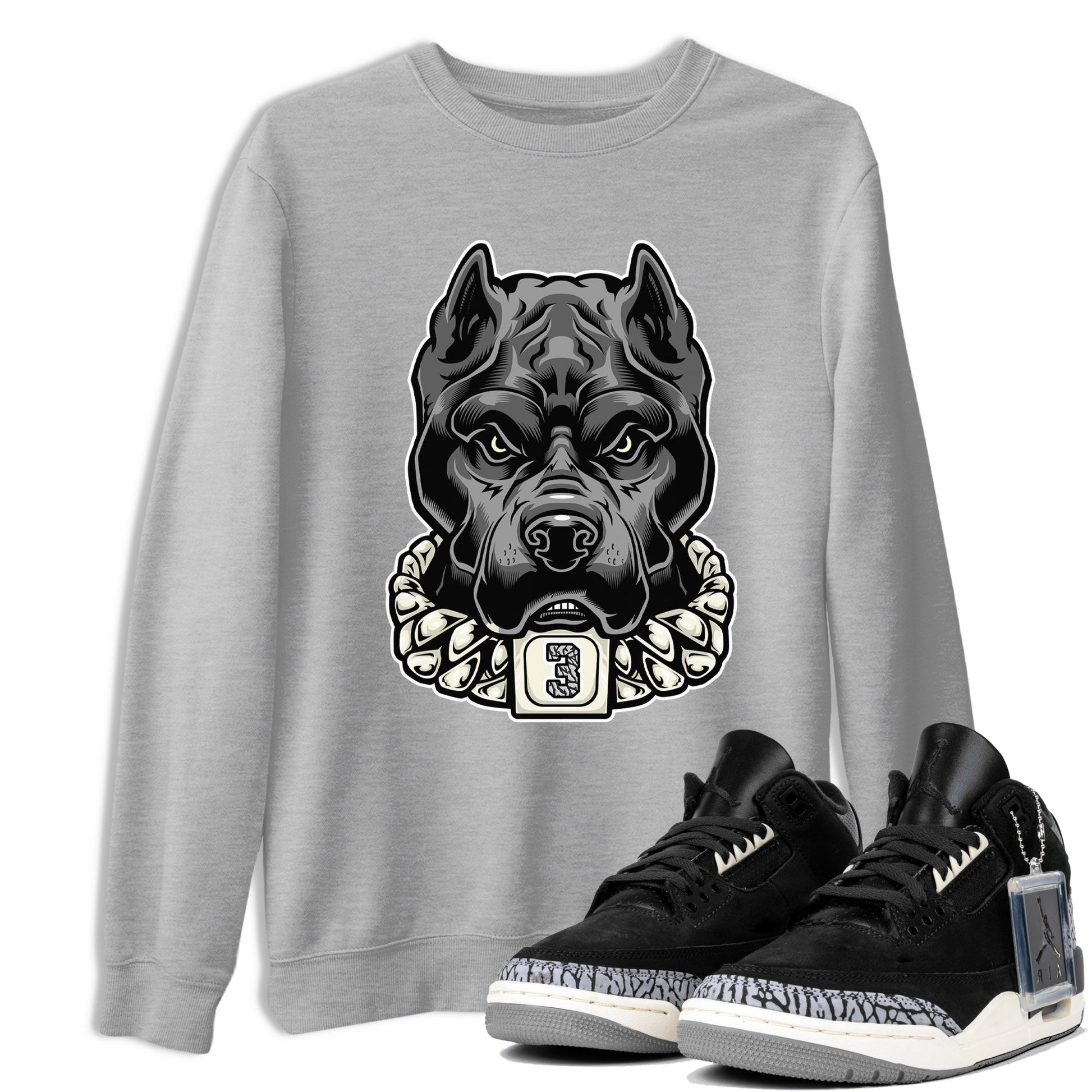 Air Jordan 3 Off Noir shirt to match jordans Pitbull sneaker tees Air Jordan 3 Retro Off Noir SNRT Sneaker Tees Unisex Heather Grey 1 T-Shirt
