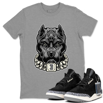 Air Jordan 3 Off Noir shirt to match jordans Pitbull sneaker tees Air Jordan 3 Retro Off Noir SNRT Sneaker Tees Unisex Heather Grey 1 T-Shirt