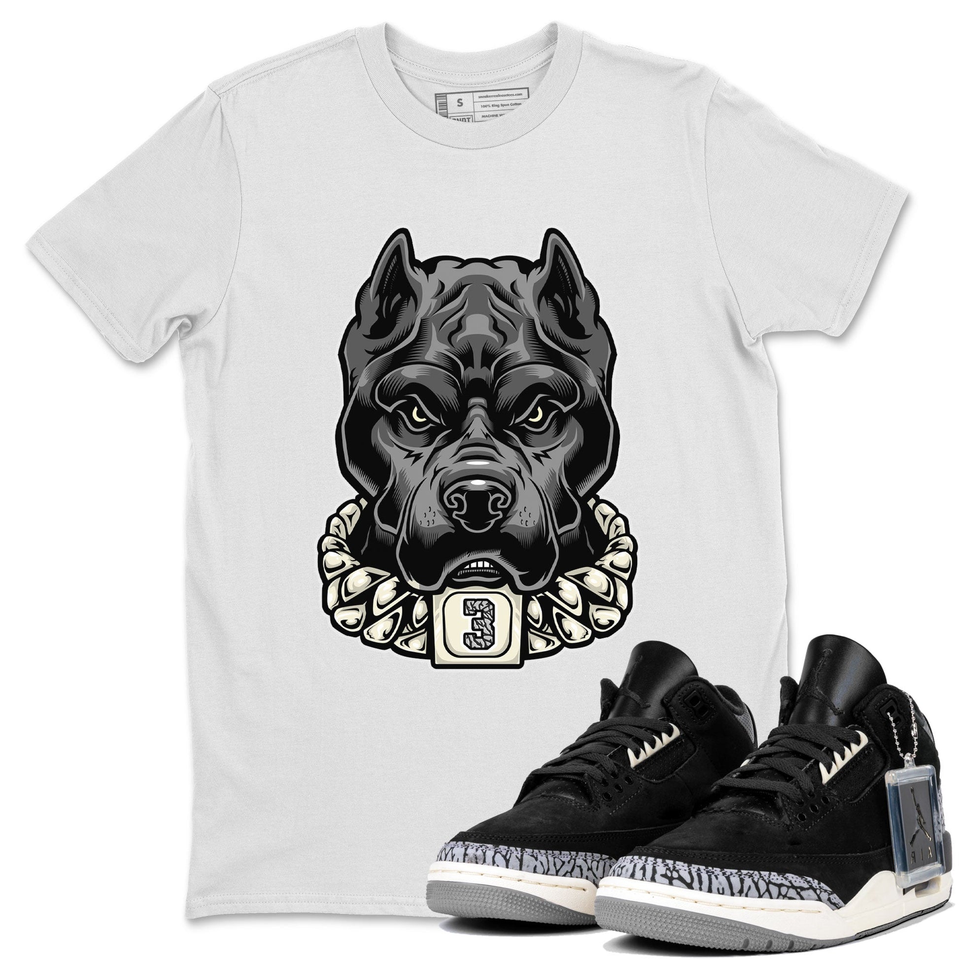Air Jordan 3 Off Noir shirt to match jordans Pitbull sneaker tees Air Jordan 3 Retro Off Noir SNRT Sneaker Tees Unisex White 1 T-Shirt
