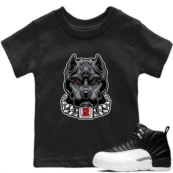 Jordan 12 Playoffs Sneaker Match Tees Pitbull Sneaker Tees Jordan 12 Playoffs Sneaker Release Tees Kids Shirts