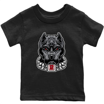 Jordan 12 Playoffs Sneaker Match Tees Pitbull Sneaker Tees Jordan 12 Playoffs Sneaker Release Tees Kids Shirts