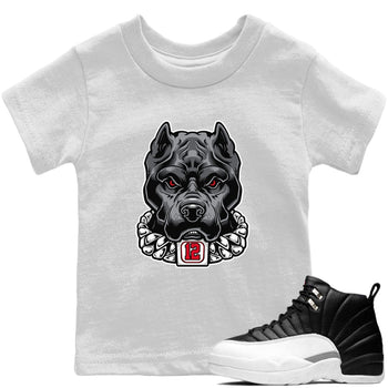 Jordan 12 Playoffs Sneaker Match Tees Pitbull Sneaker Tees Jordan 12 Playoffs Sneaker Release Tees Kids Shirts