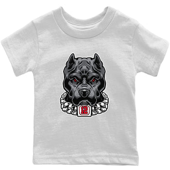 Jordan 12 Playoffs Sneaker Match Tees Pitbull Sneaker Tees Jordan 12 Playoffs Sneaker Release Tees Kids Shirts
