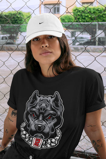 Jordan 12 Playoffs Sneaker Match Tees Pitbull Sneaker Tees Jordan 12 Playoffs Sneaker Release Tees Unisex Shirts