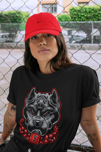 Jordan 9 Chile Red Sneaker Match Tees Pitbull Sneaker Tees Jordan 9 Chile Red Sneaker Release Tees Unisex Shirts