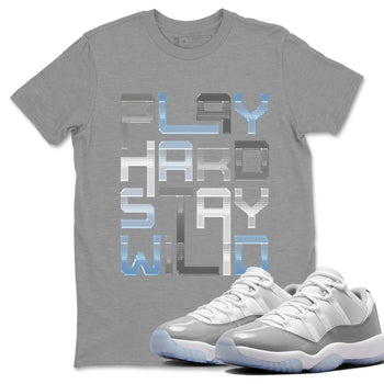 Air Jordan 11 White Cement Play Hard Crew Neck Sneaker Tees Air Jordan 11 Cement Grey Sneaker T-Shirts Size Chart