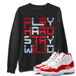 Jordan 11 Cherry Sneaker Match Tees Play Hard Sneaker Tees Jordan 11 Cherry Sneaker Release Tees Unisex Shirts
