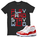 Jordan 11 Cherry Sneaker Match Tees Play Hard Sneaker Tees Jordan 11 Cherry Sneaker Release Tees Unisex Shirts
