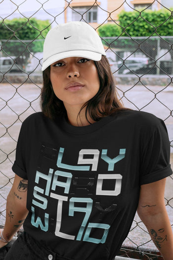 Jordan 11 Legend Blue Sneaker Match Tees Play Hard Stay Wild Sneaker Tees Jordan 11 Legend Blue Sneaker Release Tees Unisex Shirts