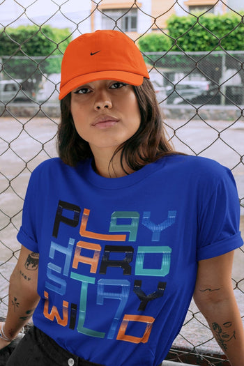 Yeezy 700 Bright Blue Sneaker Match Tees Play Hard Stay Wild Sneaker Tees Yeezy 700 Bright Blue Sneaker Release Tees Unisex Shirts