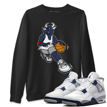 Jordan 4 Midnight Navy Sneaker Match Tees Player Bull Sneaker Tees Jordan 4 Midnight Navy Sneaker Release Tees Unisex Shirts