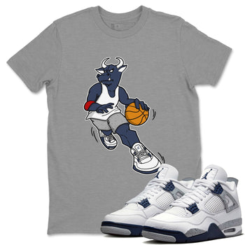Jordan 4 Midnight Navy Sneaker Match Tees Player Bull Sneaker Tees Jordan 4 Midnight Navy Sneaker Release Tees Unisex Shirts