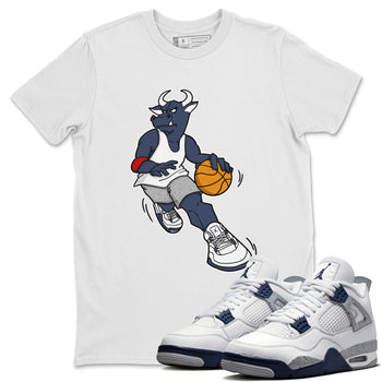 Jordan 4 Midnight Navy Sneaker Match Tees Player Bull Sneaker Tees Jordan 4 Midnight Navy Sneaker Release Tees Unisex Shirts