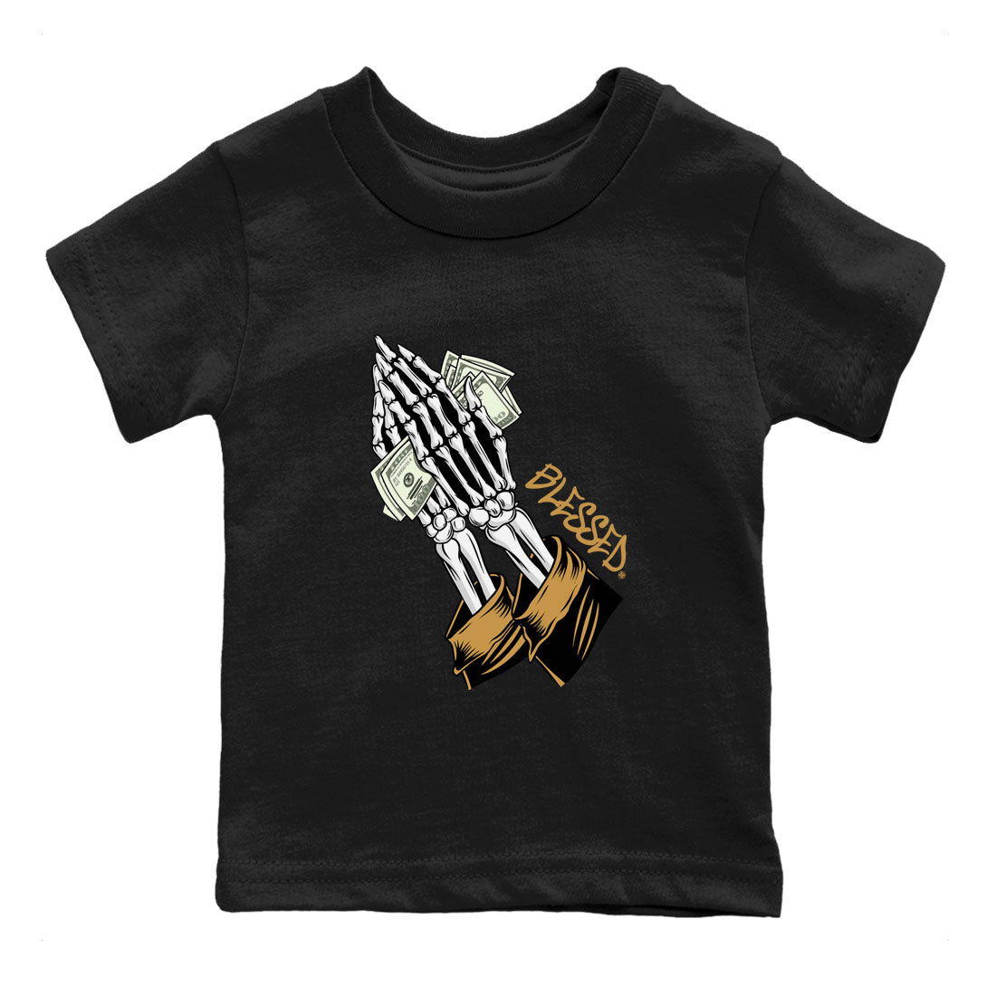 Jordan 13 Retro Wheat shirt to match jordans Praying Skeleton sneaker tees Air Jordan 13 Wheat SNRT Sneaker Tees Sneaker Matching Clothing Brand Baby Toddler Black 2 T-Shirt