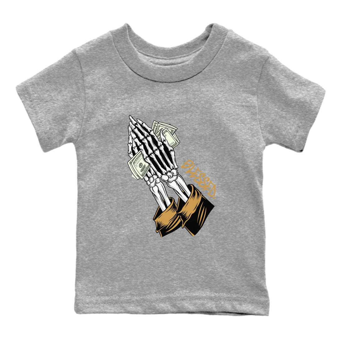 Jordan 13 Retro Wheat shirt to match jordans Praying Skeleton sneaker tees Air Jordan 13 Wheat SNRT Sneaker Tees Sneaker Matching Clothing Brand Baby Toddler Heather Grey 2 T-Shirt