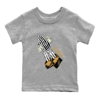 Jordan 13 Retro Wheat shirt to match jordans Praying Skeleton sneaker tees Air Jordan 13 Wheat SNRT Sneaker Tees Sneaker Matching Clothing Brand Baby Toddler Heather Grey 2 T-Shirt