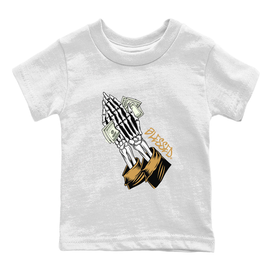 Jordan 13 Retro Wheat shirt to match jordans Praying Skeleton sneaker tees Air Jordan 13 Wheat SNRT Sneaker Tees Sneaker Matching Clothing Brand Baby Toddler White 2 T-Shirt