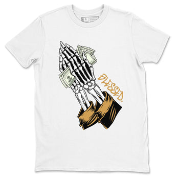 Jordan 13 Retro Wheat shirt to match jordans Praying Skeleton sneaker tees Air Jordan 13 Wheat SNRT Sneaker Tees Sneaker Matching Clothing Brand Unisex Sneaker Tee White 2 T-Shirt