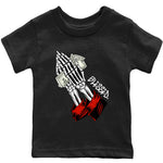 Jordan 1 Heritage Sneaker Match Tees Praying Skeleton Sneaker Tees Jordan 1 Heritage Sneaker Release Tees Kids Shirts