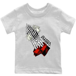 Jordan 1 Heritage Sneaker Match Tees Praying Skeleton Sneaker Tees Jordan 1 Heritage Sneaker Release Tees Kids Shirts