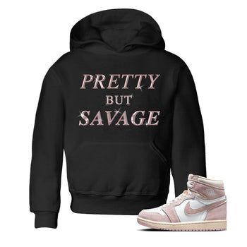 Air Jordan 1 Washed Pink Pretty But Savage Baby and Kids Sneaker Tees Air Jordan 1 Washed Pink Kids Sneaker Tees Washing and Care Tip