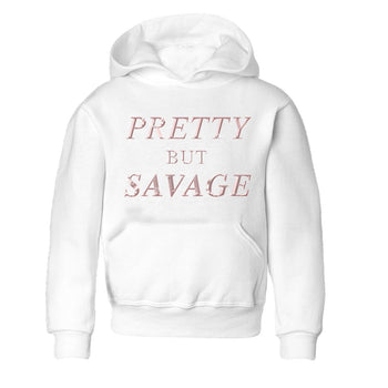 AJ1 Retro High OG Washed Pink Sneaker Match Tees Pretty But Savage Sneaker Tees AJ1 Retro High OG Washed Pink Sneaker Release Tees Kids Shirts White 2