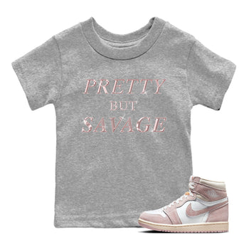 Air Jordan 1 Washed Pink Pretty But Savage Baby and Kids Sneaker Tees Air Jordan 1 Washed Pink Kids Sneaker Tees Size Chart