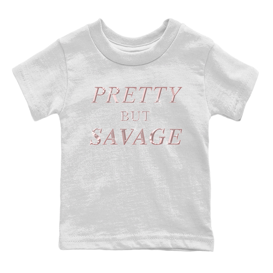 AJ1 Retro High OG Washed Pink Sneaker Match Tees Pretty But Savage Sneaker Tees AJ1 Retro High OG Washed Pink Sneaker Release Tees Kids Shirts White 2
