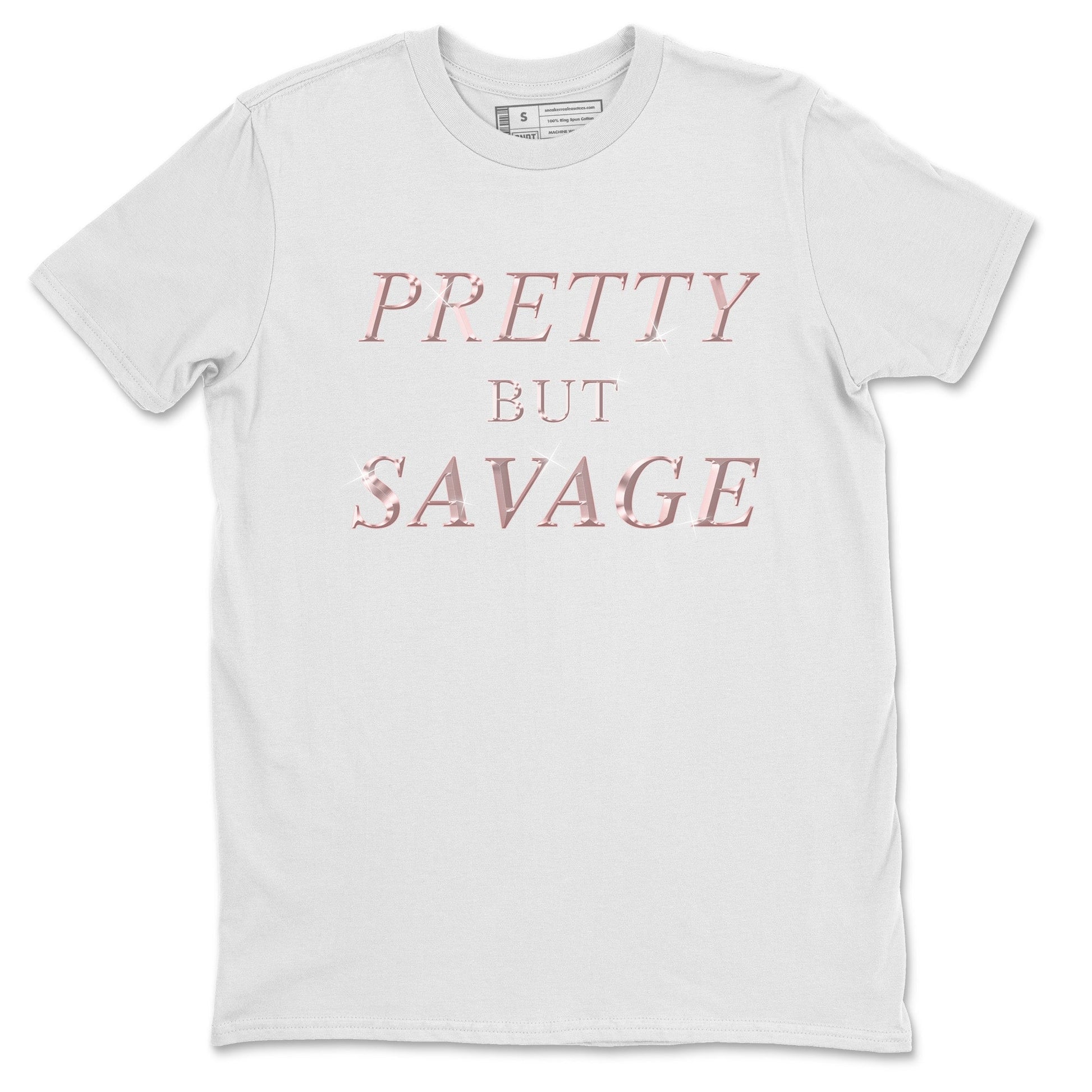 AJ1 Retro High OG Washed Pink Sneaker Match Tees Pretty But Savage Sneaker Tees AJ1 Retro High OG Washed Pink Sneaker Release Tees Unisex Shirts White 2